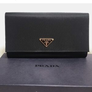 Prada Black Wallet Tessuto Nylon Clutch Authentic Purse Bag Classic